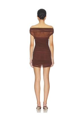 Lovers and Friends Katie Mini Dress in Brown. Size L. Also in XXS, XS, S, M, XL.