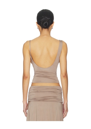 NBD Niya Top in Taupe. Size L. Also in M, XL.