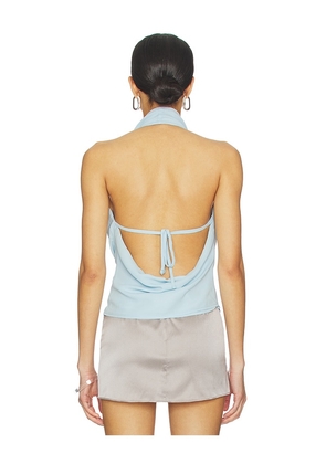 Nakedvice The Emma Top in Baby Blue. Size L. Also in XS, S, M.