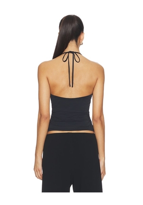 Nakedvice The Stevie Halter Top in Black. Size L. Also in XS, S, M.