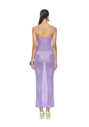 MORE TO COME Skylar Knit Maxi Dress in Lavender. Size L. Also in XS, S, M.