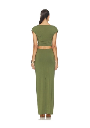 NBD Nicolette Gown in Olive. Size L. Also in XXS, M.