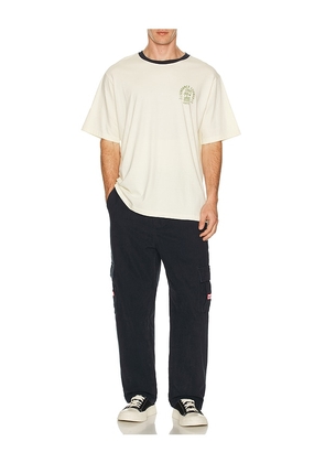 KAPPY DESIGN Sundance Ringer Half Tee in Cream.
