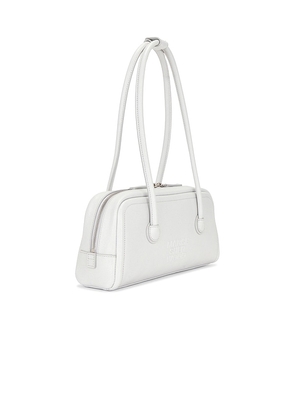 MARGESHERWOOD Soft Boston EW Shoulder Bag in Metallic Silver.