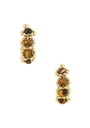 Lovers and Friends Sonnet Earrings in Metallic Gold.