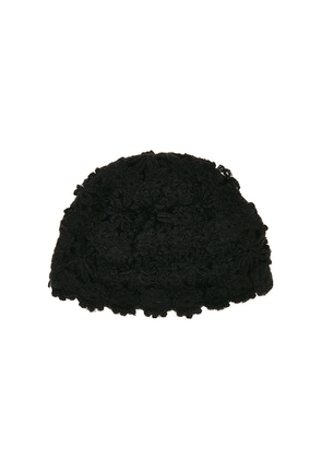 Lovers and Friends Juliet Crochet Hat in Black.
