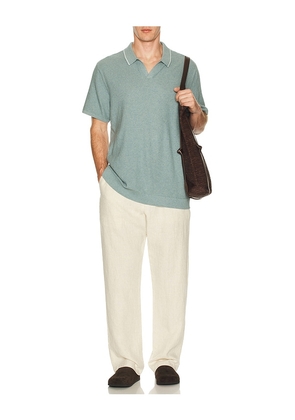 Marine Layer Greyson Sweater Polo in Blue. Size S. Also in M.