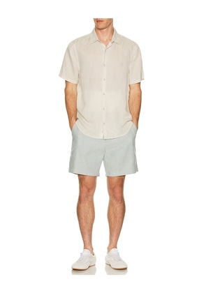 Marine Layer 7 Hemp Resort Short in Baby Blue. Size 30. Also in 32, 34, 36.