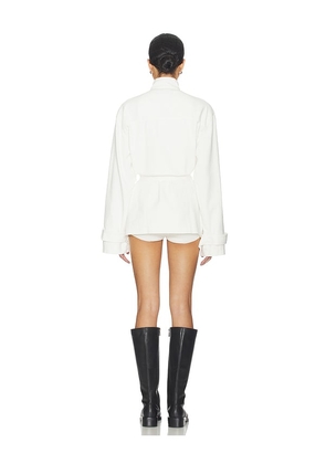 LIONESS Sweetness Overshirt in White. Size L. Also in XXS, S, M.