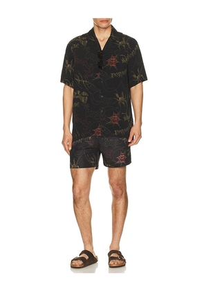 OAS Romantique Rocco Shirt in Black. Size L. Also in S, M, XL/1X.
