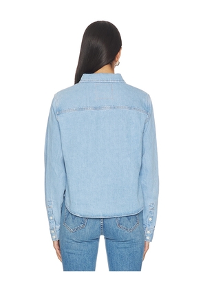 MOTHER The Honor Roll Shirt in Blue. Size L. Also in XL.