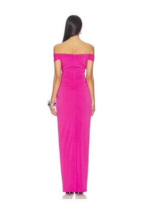 Katie May Hazel Gown in Fuchsia. Size S. Also in XS, M, XL.