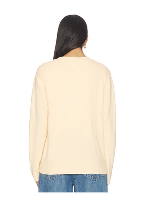 LESET Zoe Long V Cardigan in Yellow. Size L. Also in XS, S, M.