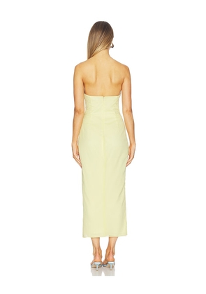 Katie May Come On Home Midi Dress in Lemon. Size S. Also in XS, M, L, XL.