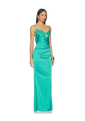 Katie May Hope Gown in Teal. Size S. Also in XS, M, L.