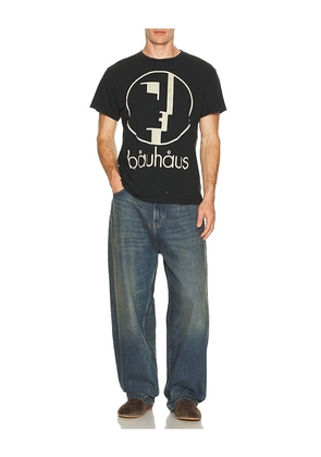 Madeworn Bauhaus 90's Crew Tee in Black. Size L. Also in M.