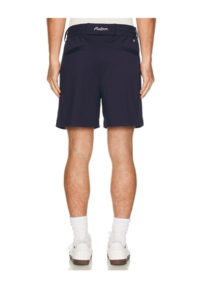 Malbon Scooter Coolcore Short in Navy. Size L. Also in S, M, XL/1X.