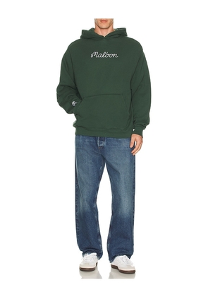 Malbon Fesque Hoodie in Green. Size L. Also in S.