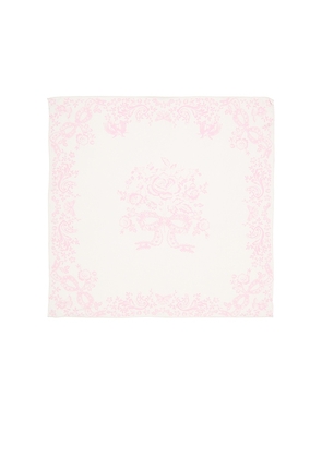 LoveShackFancy Labrina Head Scarf in Pink.