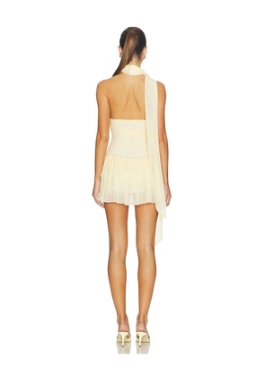 MAJORELLE Luna Romper in Lemon. Size L. Also in XL.