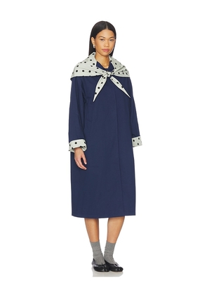 Lisa Says Gah Olson Trench in Navy. Size XS. Also in S, M, L, XL, XXL, XXXL.