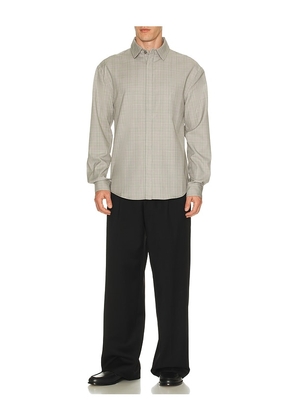 KROST Jordan Wool Plaid Shirt in Grey. Size S. Also in M, L, XL/1X.