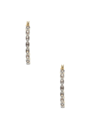 Luv AJ The Palais Eternity Hoops in Metallic Gold.