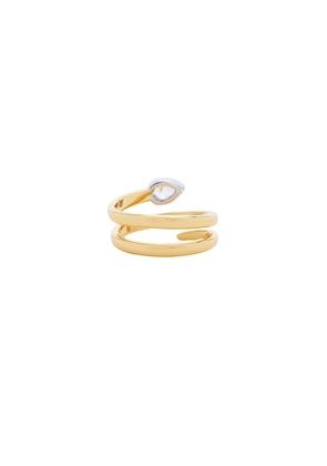 Luv AJ The Marias Coil Ring in Metallic Gold. Size 6. Also in 5, 7, 8.