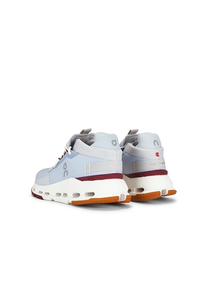 On Cloudnova 2 Sneaker in Baby Blue. Size 10. Also in 5, 5.5, 6, 6.5, 7, 7.5, 8, 8.5, 9, 9.5.