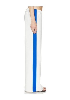 La Ligne Side Stripe Colby in Ivory,Royal. Size XXS. Also in XS, S, M, L, XL.