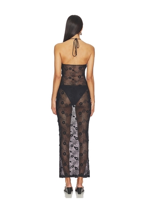 MORE TO COME Trina Maxi Dress in Black. Size L. Also in XXS, XS, S, M, XL.
