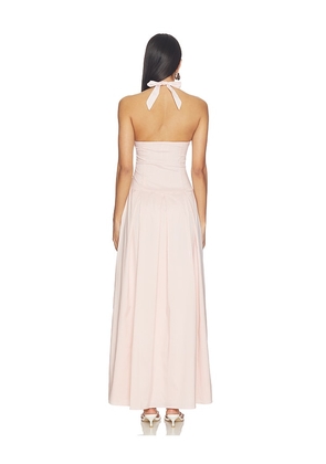 MORE TO COME Noemie Maxi Dress in Rose. Size XS. Also in XXS, S, M, L, XL.