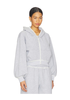Lovers and Friends Juliana Hoodie in Light Grey. Size L. Also in XXS, XS, S, XL.