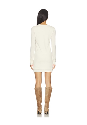 Markgong Sheath Henley Neckline Dress in White. Size S. Also in M, L.