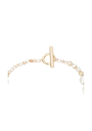 Lovers and Friends Karina Necklace in White,Brown.