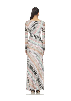 Missoni Long Dress in White. Size 36/0. Also in 38/2, 40/4, 42/6.