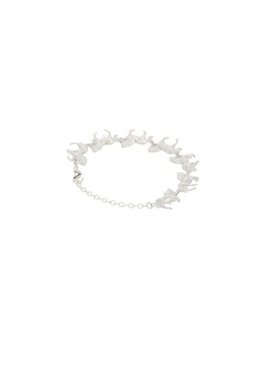 MAPLE Stampede Bracelet (Adjustable Size all. Also in ) in Metallic Silver.