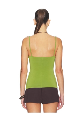 Nanushka Marinie Top in Green. Size L. Also in XS, S, M.