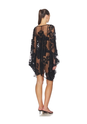 Norma Kamali Mini Caftan in Black. Size M/L. Also in XS/S.