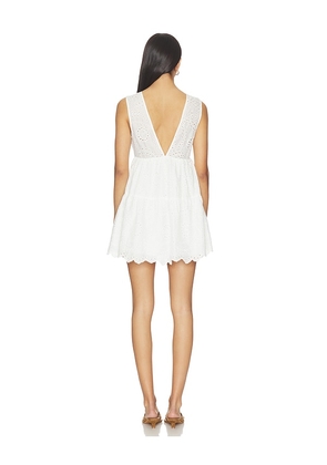 MORE TO COME Luz Mini Dress in White. Size L. Also in XL.