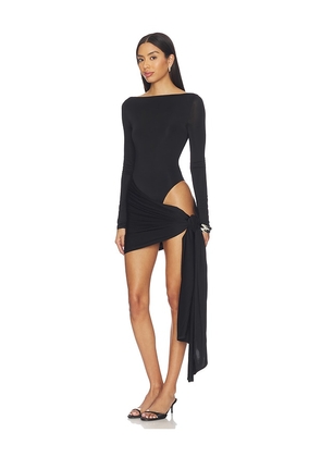 NBD Imari Mini Dress in Black. Size L. Also in XS.