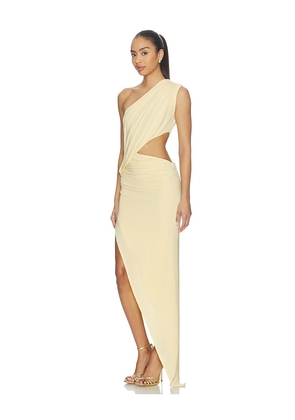 NBD Tessara Maxi Dress in Lemon. Size L. Also in M, XL.