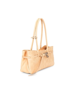 MARGESHERWOOD Grandma Used Shoulder Bag in Beige.