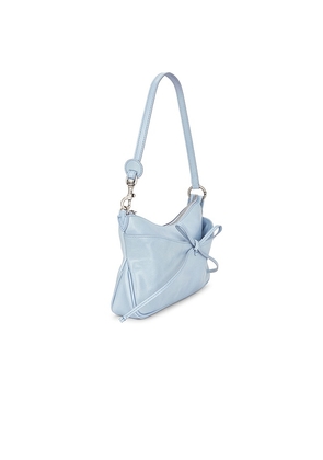 MARGESHERWOOD Ribbon Pochette Bag in Baby Blue.