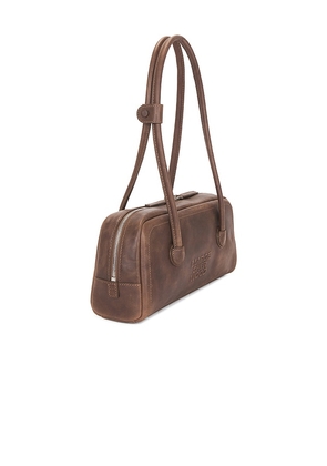 MARGESHERWOOD Soft Boston East / West Shoulder Bag in Brown.