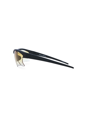 Le Specs x No Problemo Pluto Sunglasses in Black.