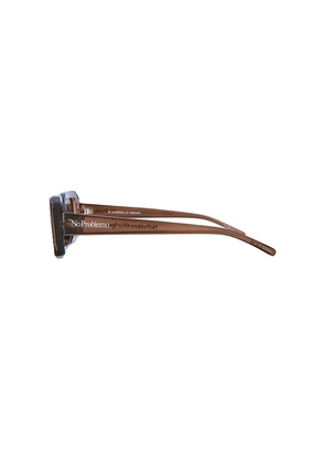 Le Specs x No Problemo Blackpool Sunglasses in Brown.