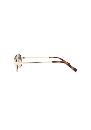 Le Specs Mythic Sunglasses in Metallic Gold.