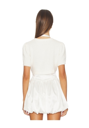 Nana Jacqueline Mirabelle Knitted Cardigan in White. Size L. Also in M.