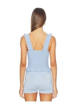 MAJORELLE Braylin Tank in Blue. Size L. Also in XS, XXS, S, M, XL.